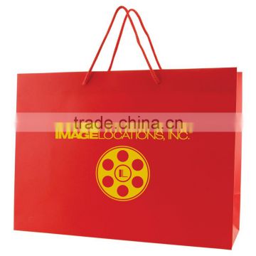 Matte Laminated Eurotote Shopping Bag - Features Cardboard Bottom, Dimensions Are 16" x 6" x 12" and Comes With Your Logo. photo-4