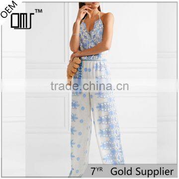 Wholesale lace jumpsuit for women 2017 new design fashion clothing