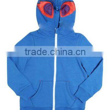 2017 Fancy Wholesale Plain Zip Hoodies Cotton With Hood for Boys photo-4