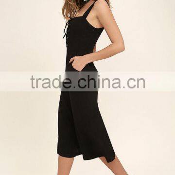 2017 Fashion Summer Fomal Clothing Women Wear Plus Size Lace up Sexy Jumpsuit photo-2