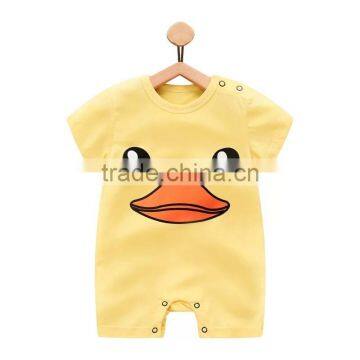 Wholesale Baby Cotton Rompers Cute Printed Short Sleeve Baby Onesie