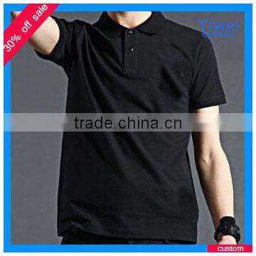 Black fashion polo shirts custom embroidery mens designs