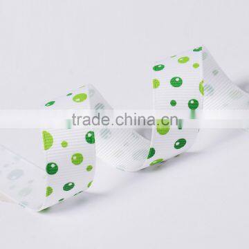 16mm (5/8") Polka Dot Printed Grosgrain Ribbon photo-2