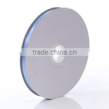Polyester Satin Ribbon Double Faced with silver edged