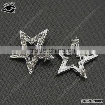 Fashion brooch star shape rhinestone brooch jewelry