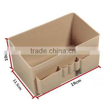 Hot Sale Multifunction Waterproof Plastic Sundry Desktop Makeup Cosmetic Storage Box Container Case Organizer 5 Color Random photo-5