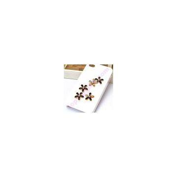 Flower Rhinestone Cabochon Iphone4 Case Decoration