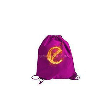 34*43cm Printing Reflective Sports Drawstring Backpack