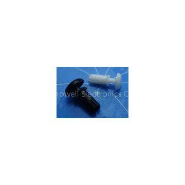VK70036 Black / White Plastic Rivets , 66 Nylon Push Rivets R2056 R2672 R3045