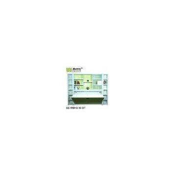 Green modern twin Murphy Wall Bed cum Office Table , hidden wall bed