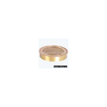 Gold-plated floor drain