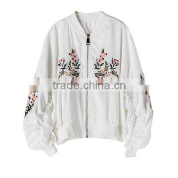 B22676A Korea Fashion Women Baseball Uniform Coat Embroidered Jacket Windbreaker Jacket photo-5
