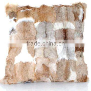 New Collection/Rabbit Fur Cushion/Pillow/Wholesale And Retail