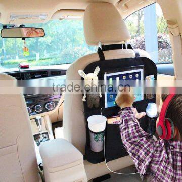 Amazon Hotting Multipurpose Car Back Seat Organizer With Tablet Holder For Kids Travel Accessories photo-2