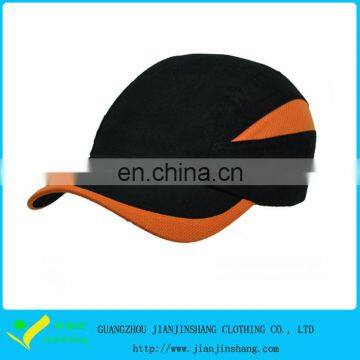 Black Orange Color Combination Dri Fit Mesh Beret Cap For Man