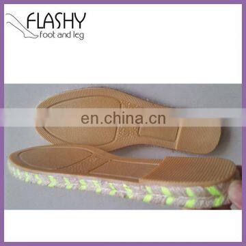 Wholesale shoes sole for espadrilles jute outsole shoe material 2016