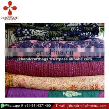 Indian Best Quality Handmade Cotton Kantha Blanket