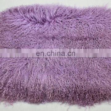 Mongolian Fur Rug long fluffy soft kinky curly wavy hair 3-5" length