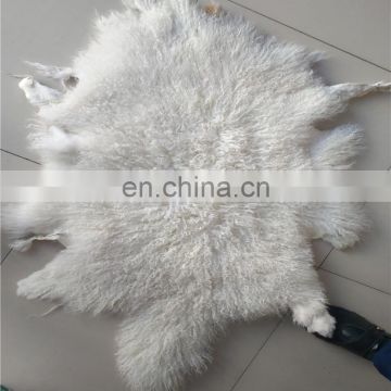 High quality mongolian sheep fur skin real fur skin for women