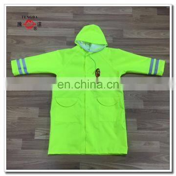 wholesale fluorescent rain coat for kids