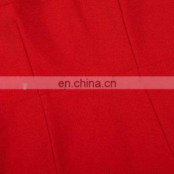 Fashion Women Red Off Shoulder Neck Cross Zip Front Bodycon Bandage Dress photo-6