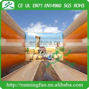 Mini Inflatable Western Cowboy Open Bouncy Castle photo-3
