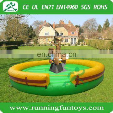 Great fun inflatable bull riding machine, inflatable mechanical rodeo bull