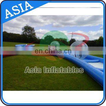 Zorb Ball Inflatable Criss Cross Race Track For Sports Game