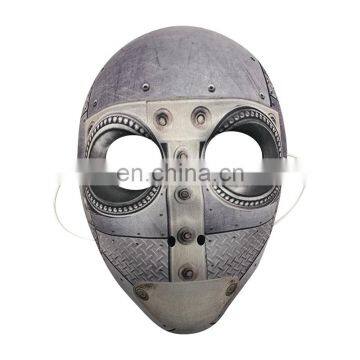 EVA Mask Covered with Fabric Metal Theme for Halloween, Carnival and Party