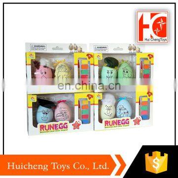 Import Diy Educational Watercolor Wind up Run Plastic Toy Egg From China photo-2