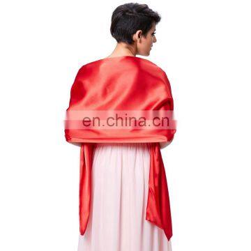 Kate Kasin 72*17" Satin Bridal Evening Dress Shawl Neckerchief Red Scarf Wrap KK000216-4