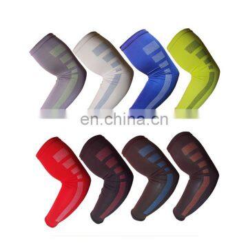 Wholesale High elastic compression gym arm support Nylon lengthened Armguards arm support#HZ0009