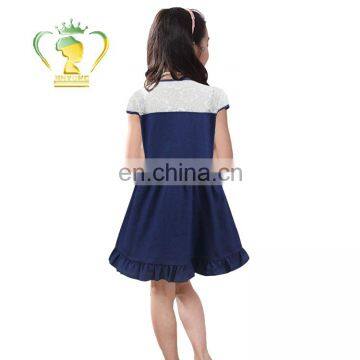 Guangzhou Factory Supply Beautiful Children Baby Girls Denim Dresses photo-2