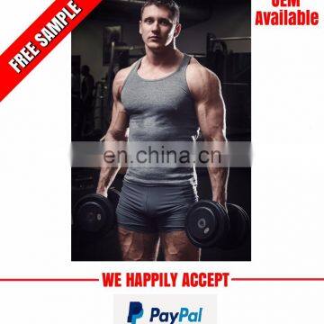 2017 new custom made men fitness tank top