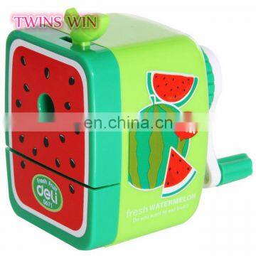 Best selling school stationery items list with price photos ,America hottest funny fruit design plastic pencil sharpener machine