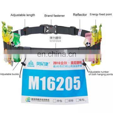 Leather Buckle Running Slimming Belt AONIJIE Unisex Marathon Running Race Number Belt With Holder Belt photo-6
