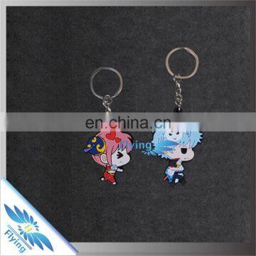 Best Sell Factory Price Pvc Keychain/ Silicone Keychain With Lover Image