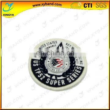 high technic embroidery round pocket badges