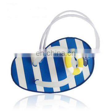Slipper shaped golf bag tag