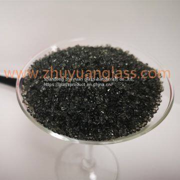 Shandong Zhuyuan Export Recycle Glass Bead Intermix 1-3mm3-6mm6-9mm Gray Aggregates Glass Bead
