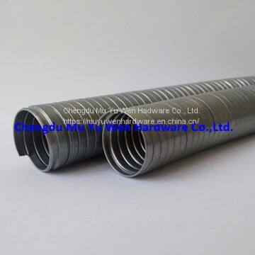 Bare galvanized steel flexible cable conduit