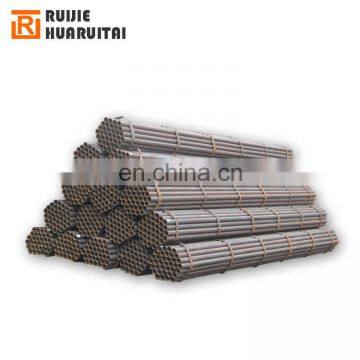 40mm sch40 erw black welded steel tubing, welded round pipe fence