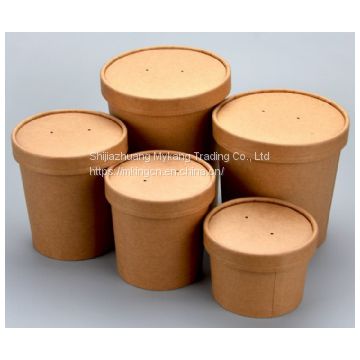 Triple Wall Ripple Kraft Paper Soup Cup