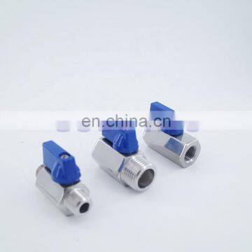 GOGO High Quality Ball Valve Stainless Steel 3/4 1 Inch BSP Female Male Thread 2 Way Mini Ball Valve SS304 SS316 Brewer Hardware