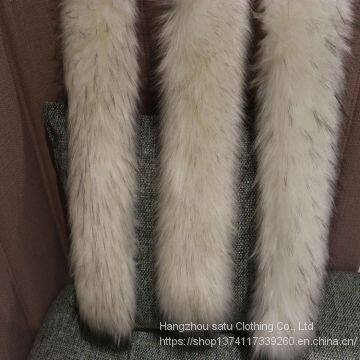 Fur Artificial Fur Fox Raccoon Dog Collar Dyeing Raccoon Dog Collar Cap Strip photo-5