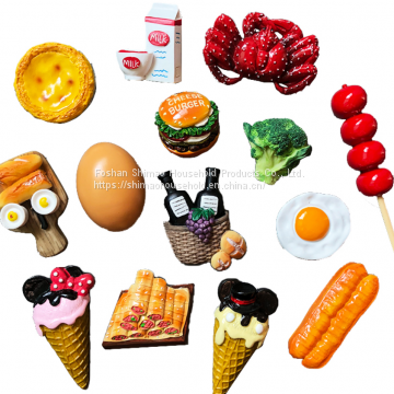 Custom soft pvc cartoon animal flower food fridge magnet for home