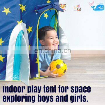 High Quality Rocket Ship Play Tent for Boys,Children Toy Tent Foldable Kids Play House photo-6