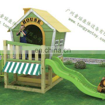 Enjoyable Outdoor Wooden Playground for Children