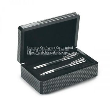 Luxury Elegant Collection Nice Wooden Double Pen Packaging Gift Box Case for Business