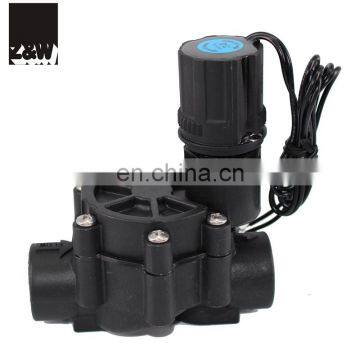 nylon material irrigation solenoid valve  1 inch DN25 100D HVF Series Inline with Flow Control - Female x female 12V DC 110V AC